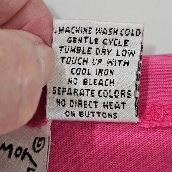 Michael Simon Embroidered Patchwork Cardigan Small Pink Flaws - Picture 9 of 13